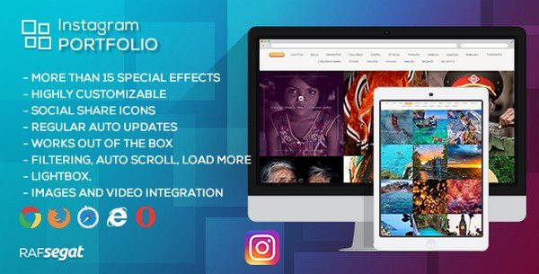 Instagram Portfolio is a flexible Instagram gallery WordPress plugin.