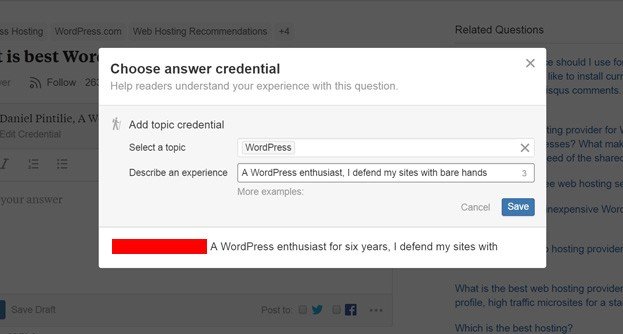 Get the Most from Quora as a WordPress Blogger - The sky is the limit with custom personal bios!