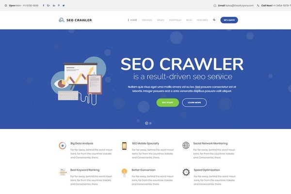 SEO Crawler is a SEO friendly theme for e-commerce websites.