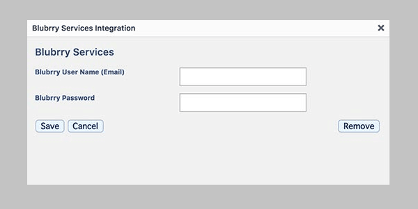 Enter the details of your Blubrry hosting account.