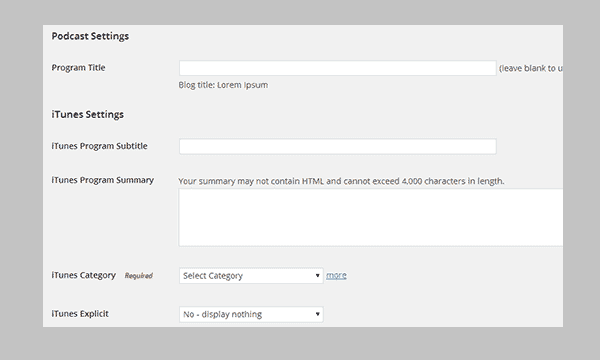 Make sure to fill out and save the rest of the information on the setting page.