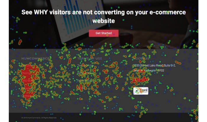 Move heatmap shows you how visitors on your website.