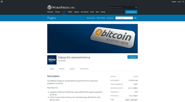 The BitPay plugin help you ensuring Bitcoin payments in your WordPress site.