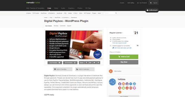 Digital Paybox is a plugin that supporting the sale of digital products & services. 