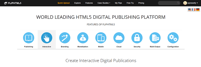 HTML5 FlipBook - FlipHTML5 includes a lot of great features.