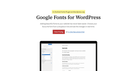 Google Fonts for WordPress WordPress Plugins