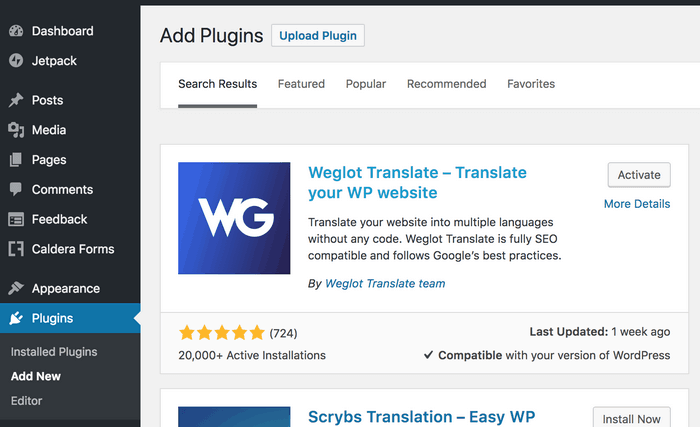wp language switcher plugin