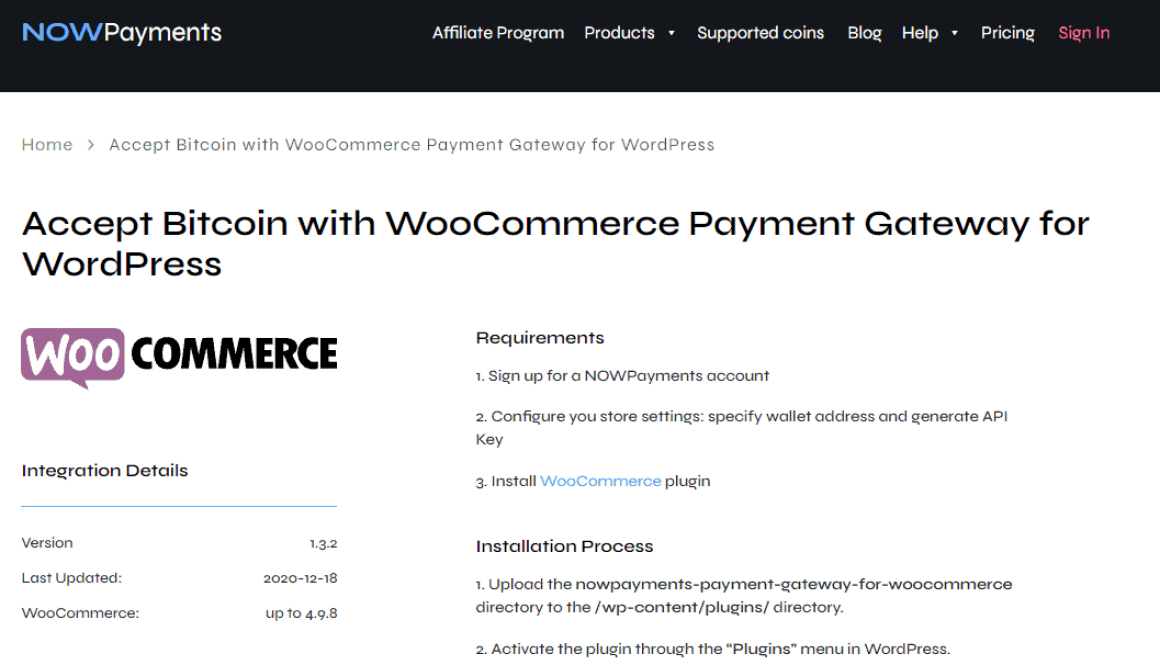 NOWPayments WooCommerce Plugin
