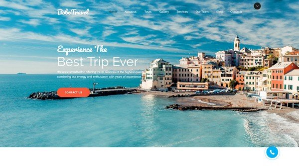 Bobo Travel Company Website Design for Travel Company