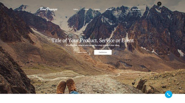 BonVoyage Travel Landing Page Template