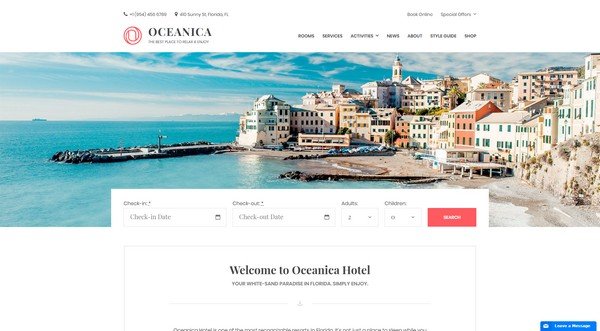 Oceanica WordPress Theme