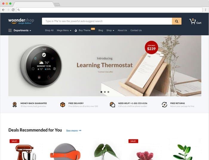  WoonderShop is a WooCommerce theme for e-commerce professionals.