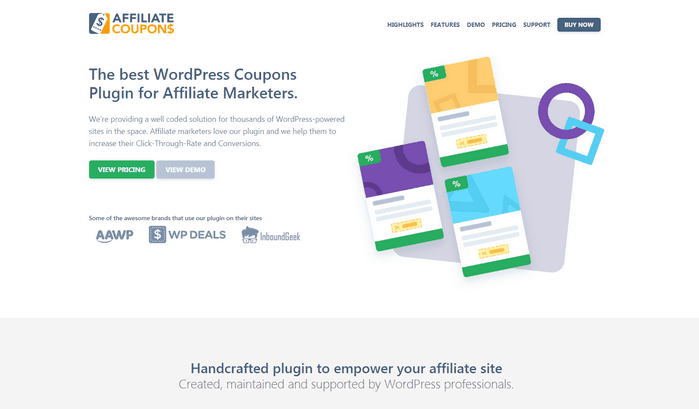 Affiliate Coupons is a WordPress plugin for WordPress affiliate marketers.