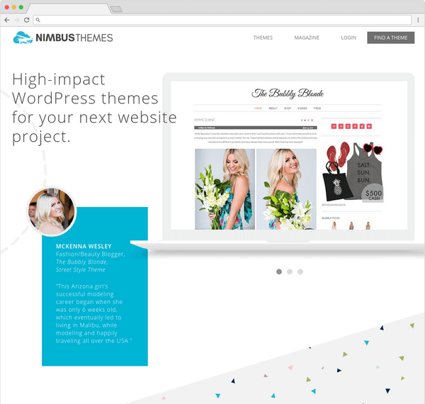 Nimbus Themes offering a great set of 10 WordPress themes.