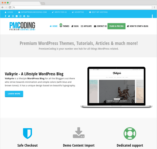 PremiumCoding offering 30+ great WordPress themes.