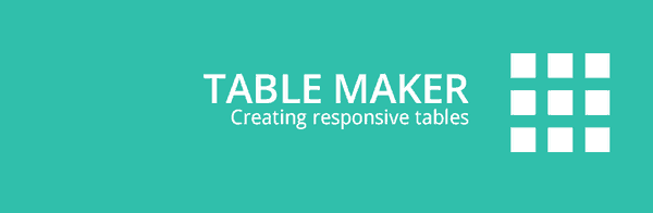 With Table Maker you can creating simple tables.