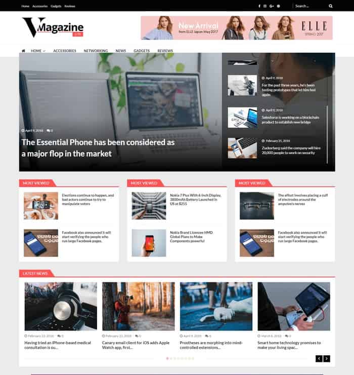 Tech Mag is perfect for all news and magazine websites.