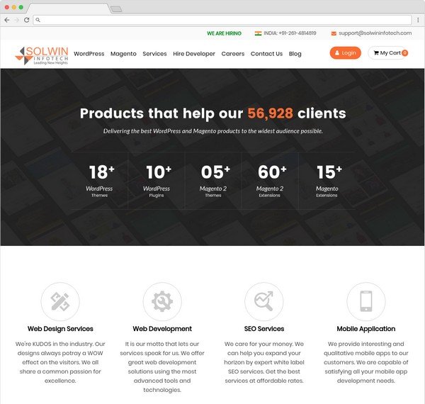 Solwin Infotech is another great WordPress theme provider