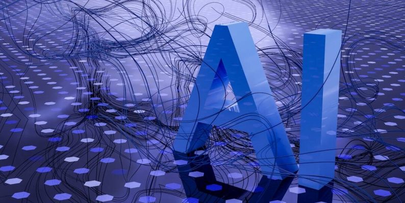 a computer generated image of the letter a ai code optimization, data flow, neural network