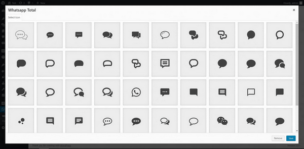 You can select between beautiful custom icons.