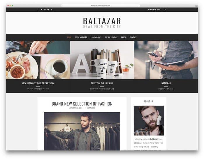 Baltazar is versatile and highly adaptive WordPress theme.