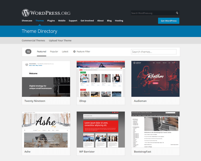 WordPress offer tons of themes. 