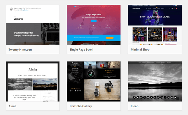 Infinity of WordPress Themes