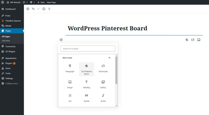 GS Pinterest Block