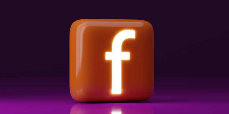 A square button with the letter f on it future influencer, social media success, trending creator, digital growth