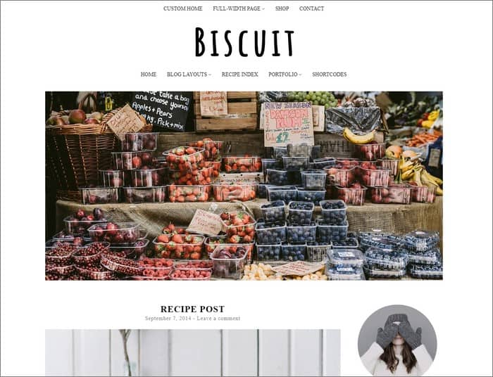 Biscuit is the best selling theme from PanKogut.