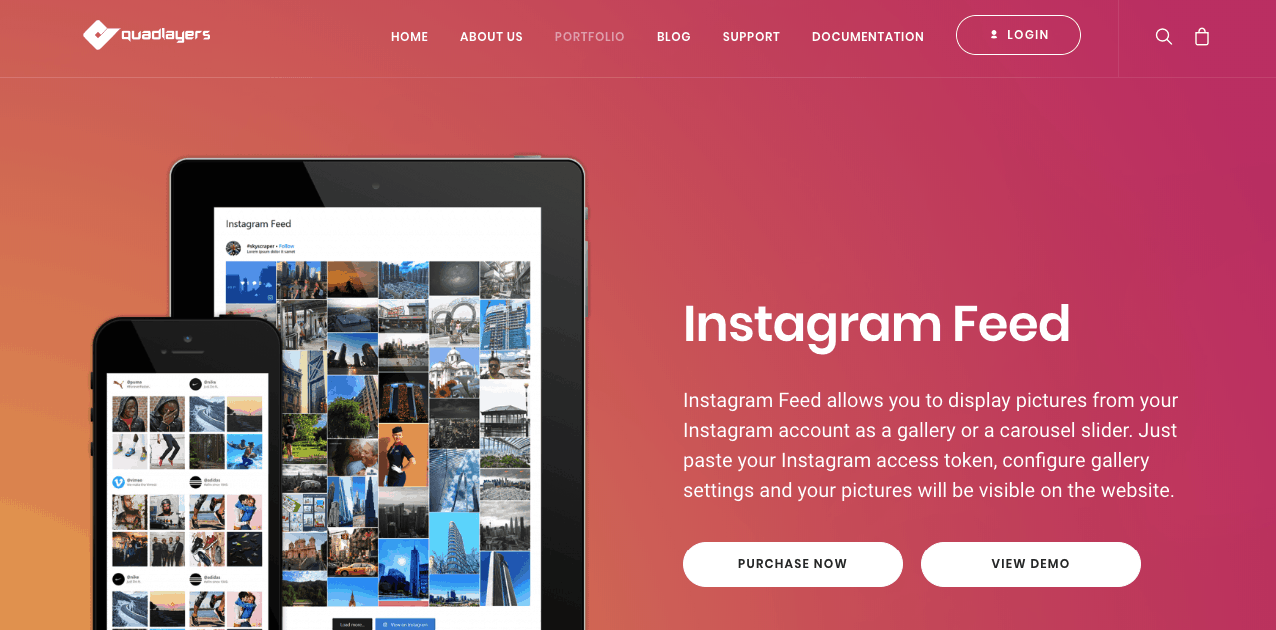 Instagram feed Plugin