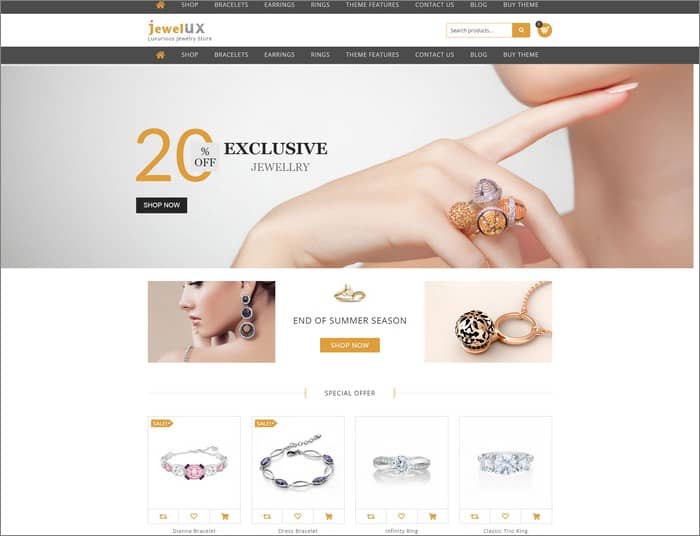 JewelUX is Solwin Infotech best selling WordPress theme in 2019.