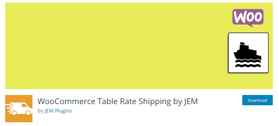 WooCommerce Table Rate Shipping