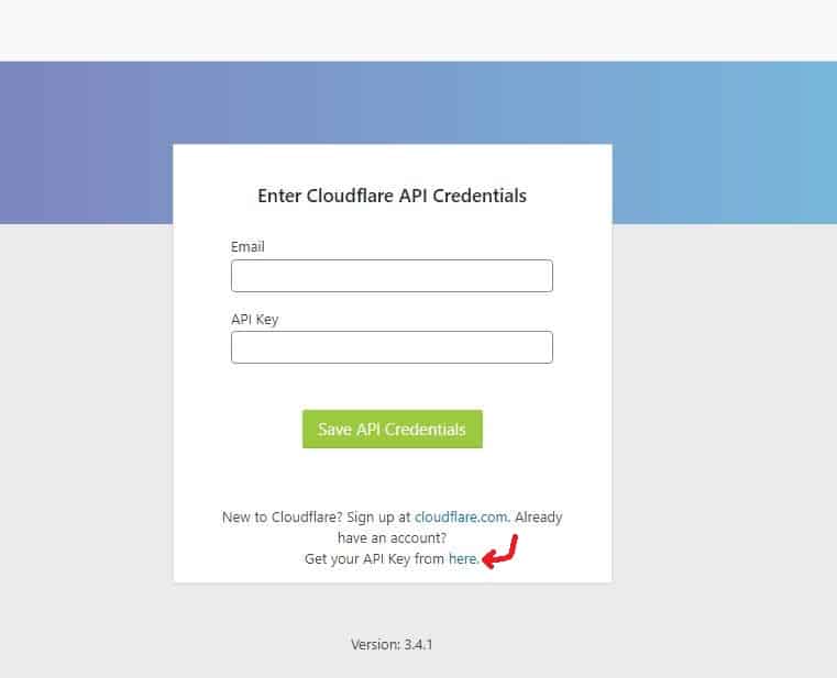 Cloudflare plugin login page