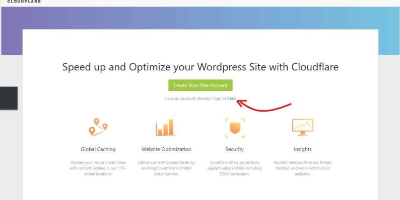 cloudflare WordPress Sign_in