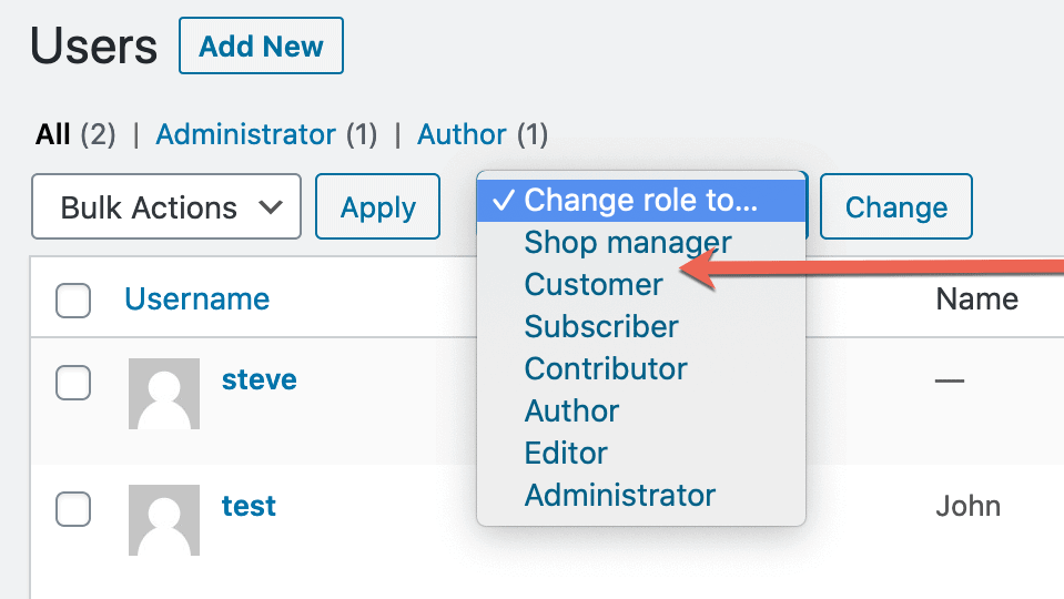 User Roles