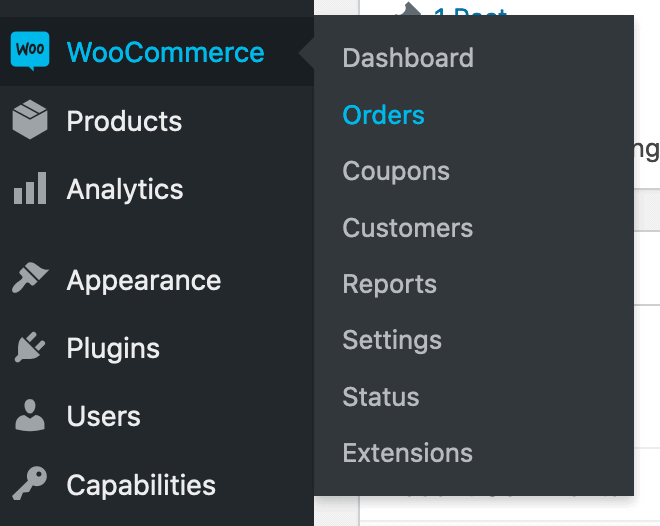 Permissions per orders