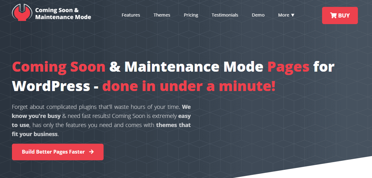 Coming Soon & Maintenance Mode