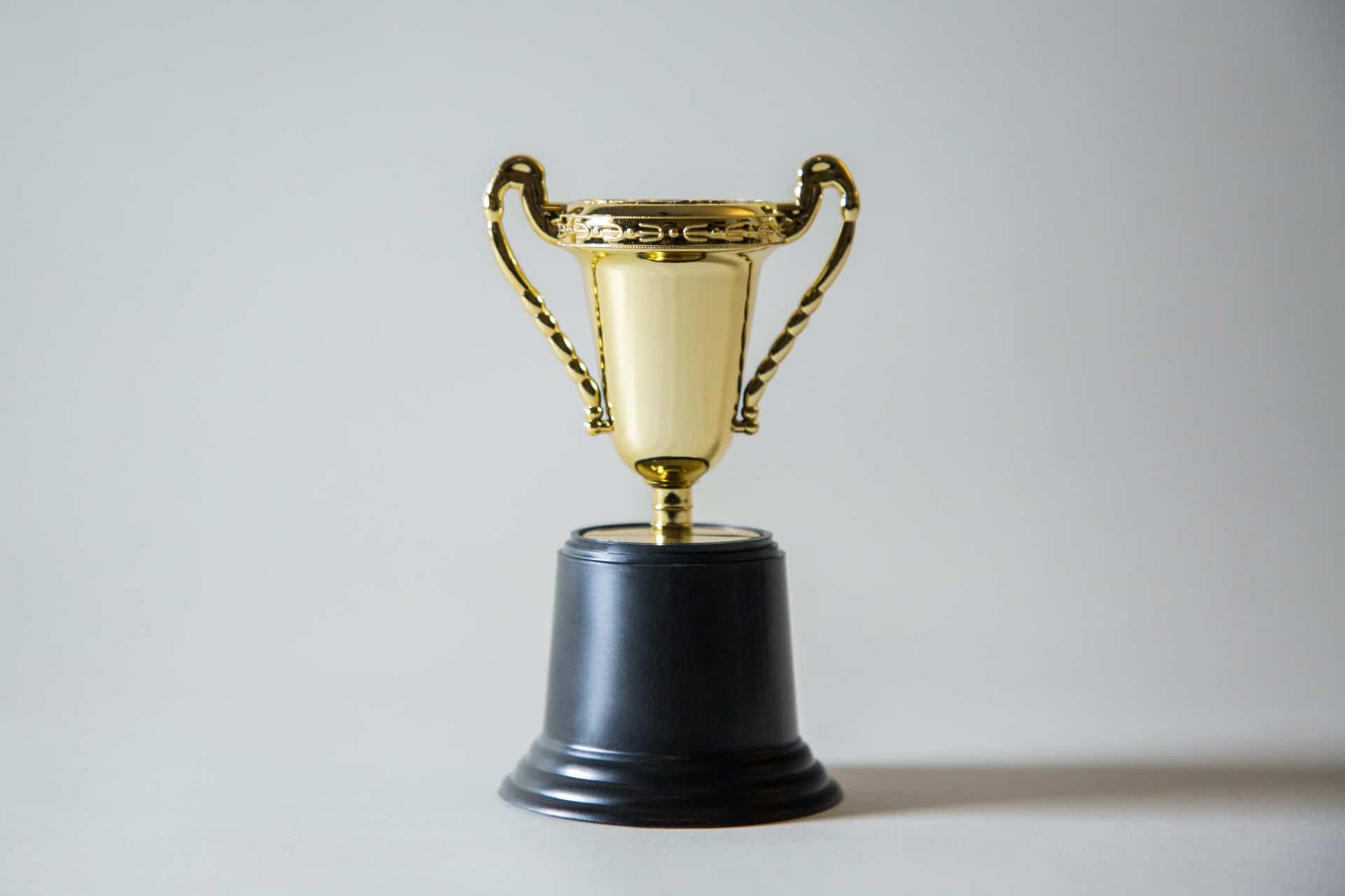 Small plastic trophy