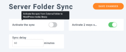 Server folder sync