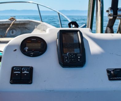 a close up of a cell phone on a boat nansen dashboard, whale tracker, alert notification