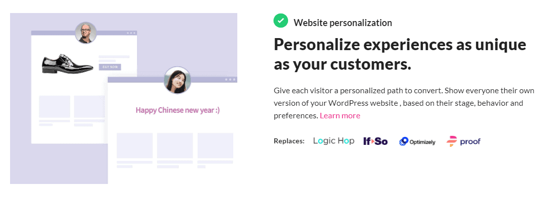 Growmatik website personalization