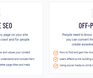 The SEO Checklist on-page SEO and off-page SEO modules