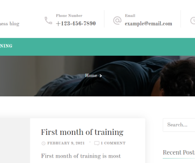 Blog with Yoga Fitness theme Blog with Yoga Fitness theme