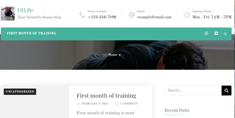 Blog with Yoga Fitness theme Blog with Yoga Fitness theme