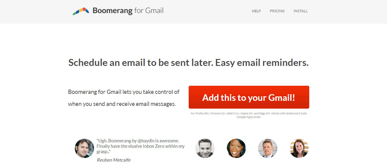 Boomerang for Gmail