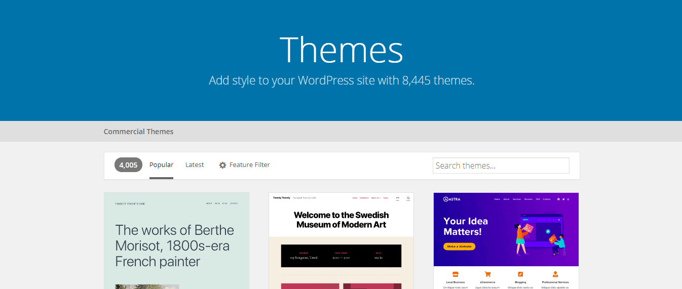 WordPress themes