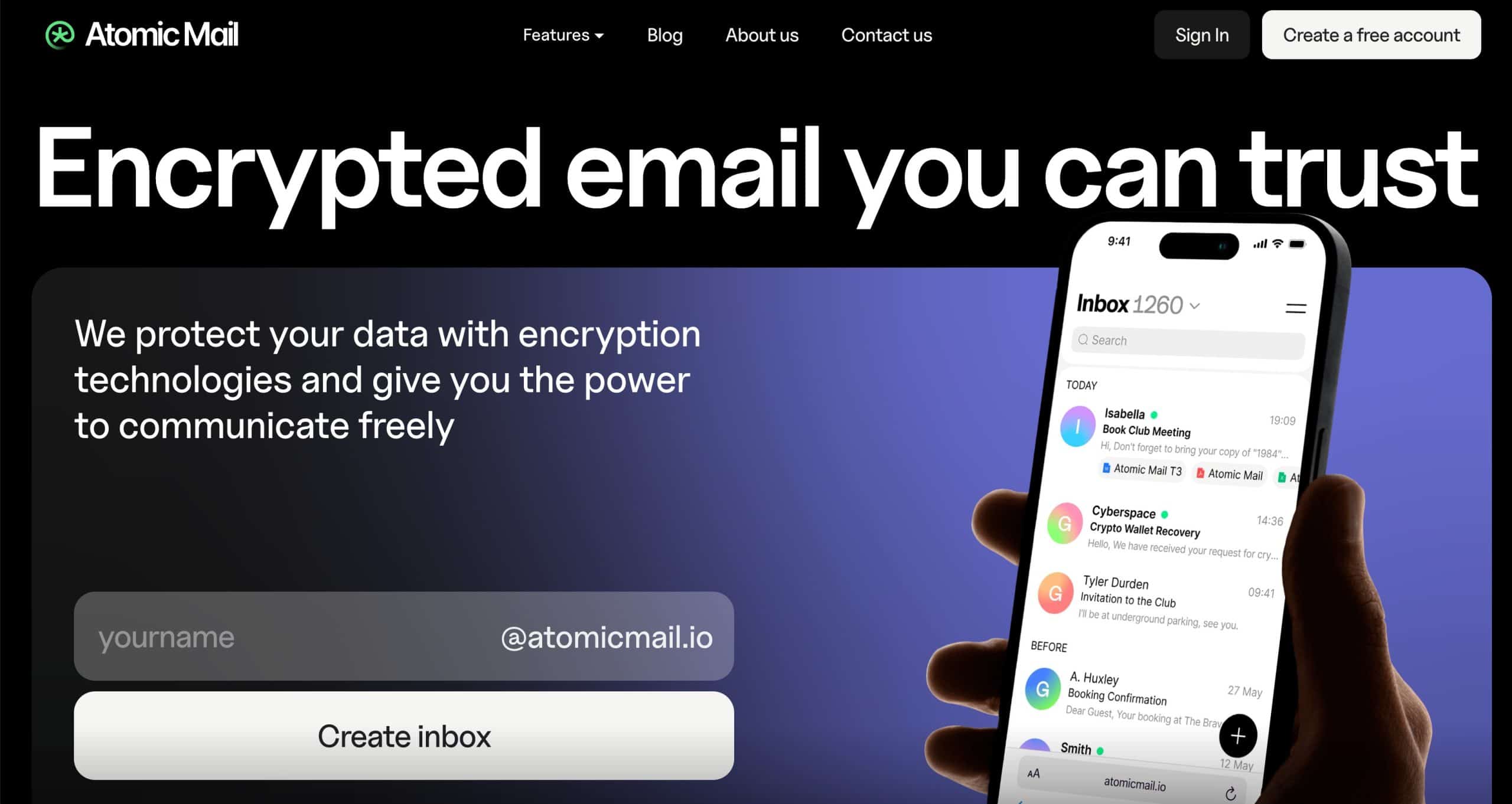 Atomic mail