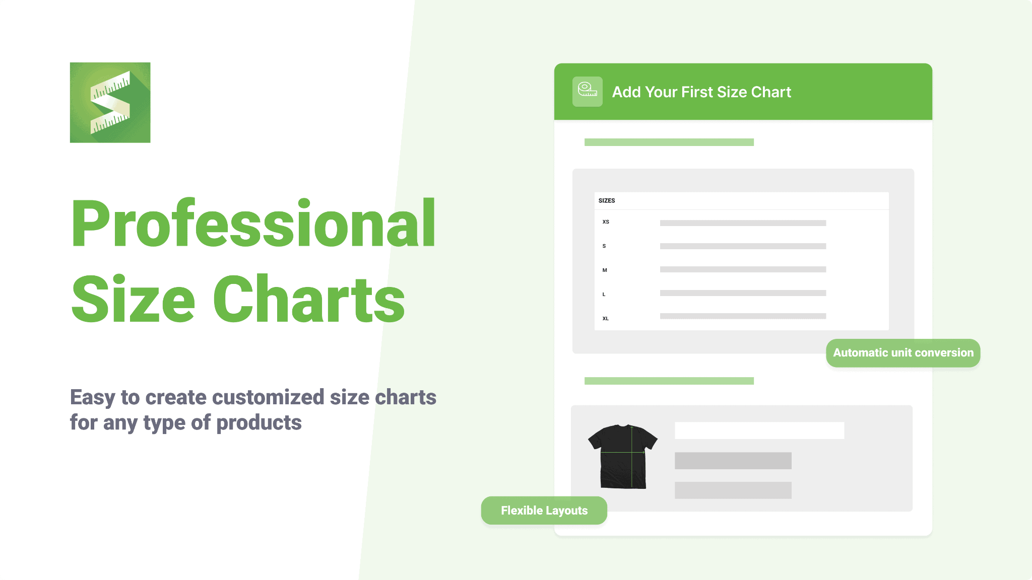 Creating size chart