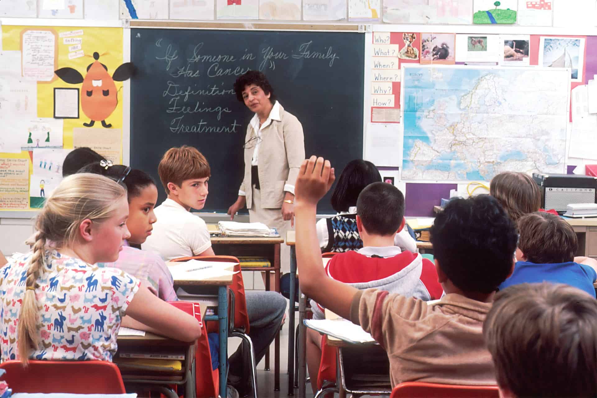 Teacher in classroom